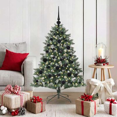 vidaXL Künstlicher Weihnachtsbaum mit 150 LEDs mit Ständer Grün 120 cm - Grün vidaXL Künstlicher Weihnachtsbaum mit 150 LEDs mit Ständer Grün 120 cm - Grün