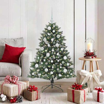 vidaXL Künstlicher Weihnachtsbaum mit 150 LEDs mit Ständer Grün 120 cm - Grün vidaXL Künstlicher Weihnachtsbaum mit 150 LEDs mit Ständer Grün 120 cm - Grün