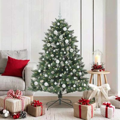 vidaXL Künstlicher Weihnachtsbaum mit 150 LEDs mit Ständer Grün 150 cm - Grün vidaXL Künstlicher Weihnachtsbaum mit 150 LEDs mit Ständer Grün 150 cm - Grün