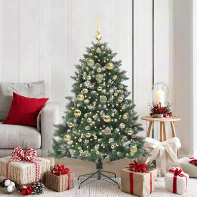 vidaXL Künstlicher Weihnachtsbaum mit 150 LEDs mit Ständer Grün 150 cm - Grün vidaXL Künstlicher Weihnachtsbaum mit 150 LEDs mit Ständer Grün 150 cm - Grün
