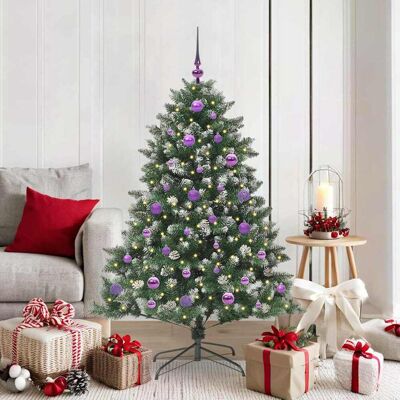 vidaXL Künstlicher Weihnachtsbaum mit 150 LEDs mit Ständer Grün 150 cm - Grün vidaXL Künstlicher Weihnachtsbaum mit 150 LEDs mit Ständer Grün 150 cm - Grün