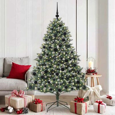 vidaXL Künstlicher Weihnachtsbaum mit 300 LEDs mit Ständer Grün 180 cm - Grün vidaXL Künstlicher Weihnachtsbaum mit 300 LEDs mit Ständer Grün 180 cm - Grün