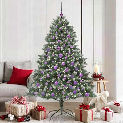 vidaXL Künstlicher Weihnachtsbaum mit 300 LEDs mit Ständer Grün 180 cm - Grün vidaXL Künstlicher Weihnachtsbaum mit 300 LEDs mit Ständer Grün 180 cm - Grün