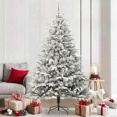 vidaXL Künstlicher vorbeleuchteter Weihnachtsbaum mit Kugelset Grün - Grün vidaXL Künstlicher vorbeleuchteter Weihnachtsbaum mit Kugelset Grün - Grün