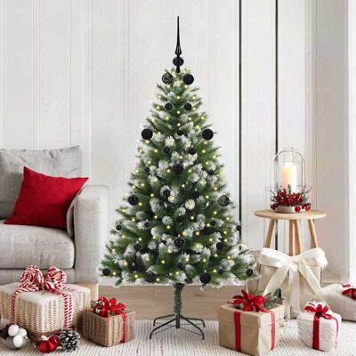 vidaXL Künstlicher schwenkbarer Weihnachtsbaum mit flockigem Schnee - Grün vidaXL Künstlicher schwenkbarer Weihnachtsbaum mit flockigem Schnee - Grün