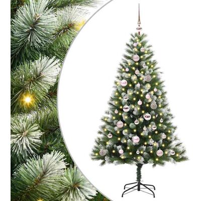 vidaXL Künstlicher schwenkbarer Weihnachtsbaum mit flockigem Schnee - Grün vidaXL Künstlicher schwenkbarer Weihnachtsbaum mit flockigem Schnee - Grün