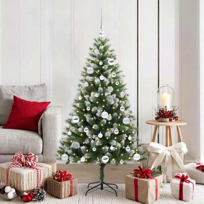 vidaXL Künstlicher schwenkbarer Weihnachtsbaum mit flockigem Schnee - Grün vidaXL Künstlicher schwenkbarer Weihnachtsbaum mit flockigem Schnee - Grün