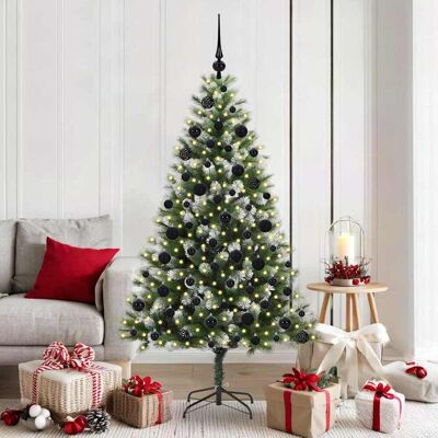 vidaXL Künstlicher schwenkbarer Weihnachtsbaum mit flockigem Schnee - Grün vidaXL Künstlicher schwenkbarer Weihnachtsbaum mit flockigem Schnee - Grün