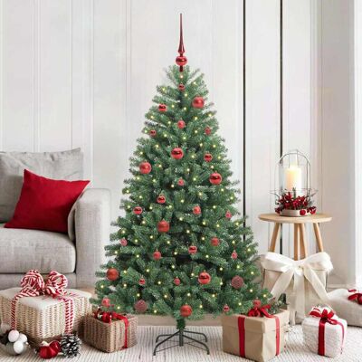 vidaXL Künstlicher klappbarer Weihnachtsbaum mit 150 LEDs Grün 150 cm - Grün vidaXL Künstlicher klappbarer Weihnachtsbaum mit 150 LEDs Grün 150 cm - Grün