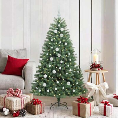 vidaXL Künstlicher klappbarer Weihnachtsbaum mit 150 LEDs Grün 150 cm - Grün vidaXL Künstlicher klappbarer Weihnachtsbaum mit 150 LEDs Grün 150 cm - Grün