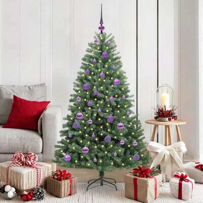 vidaXL Künstlicher klappbarer Weihnachtsbaum mit 150 LEDs Grün 150 cm - Grün vidaXL Künstlicher klappbarer Weihnachtsbaum mit 150 LEDs Grün 150 cm - Grün