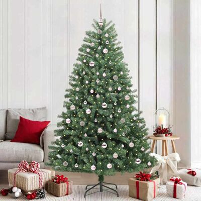 vidaXL Künstlicher klappbarer Weihnachtsbaum mit 300 LEDs Grün 210 cm - Grün vidaXL Künstlicher klappbarer Weihnachtsbaum mit 300 LEDs Grün 210 cm - Grün