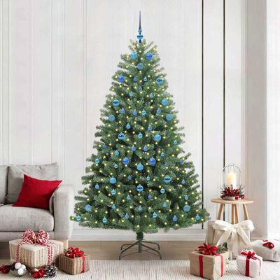 vidaXL Künstlicher klappbarer Weihnachtsbaum mit 300 LEDs Grün 210 cm - Grün vidaXL Künstlicher klappbarer Weihnachtsbaum mit 300 LEDs Grün 210 cm - Grün