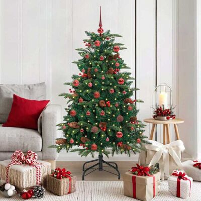 vidaXL Künstlicher Weihnachtsbaum mit 150 LEDs mit Ständer Grün 150 cm - Grün vidaXL Künstlicher Weihnachtsbaum mit 150 LEDs mit Ständer Grün 150 cm - Grün