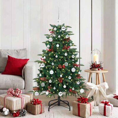 vidaXL Künstlicher Weihnachtsbaum mit 150 LEDs mit Ständer Grün 150 cm - Grün vidaXL Künstlicher Weihnachtsbaum mit 150 LEDs mit Ständer Grün 150 cm - Grün