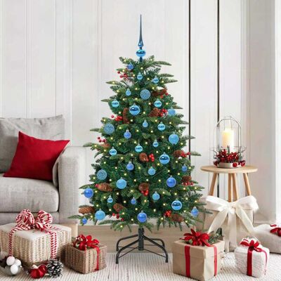 vidaXL Künstlicher Weihnachtsbaum mit 150 LEDs mit Ständer Grün 150 cm - Grün vidaXL Künstlicher Weihnachtsbaum mit 150 LEDs mit Ständer Grün 150 cm - Grün