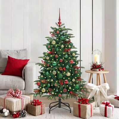vidaXL Künstlicher Weihnachtsbaum mit 150 LEDs mit Ständer Grün 150 cm - Grün vidaXL Künstlicher Weihnachtsbaum mit 150 LEDs mit Ständer Grün 150 cm - Grün