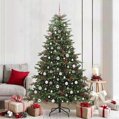 vidaXL Künstlicher Weihnachtsbaum mit 300 LEDs mit Ständer Grün 210 cm - Grün vidaXL Künstlicher Weihnachtsbaum mit 300 LEDs mit Ständer Grün 210 cm - Grün