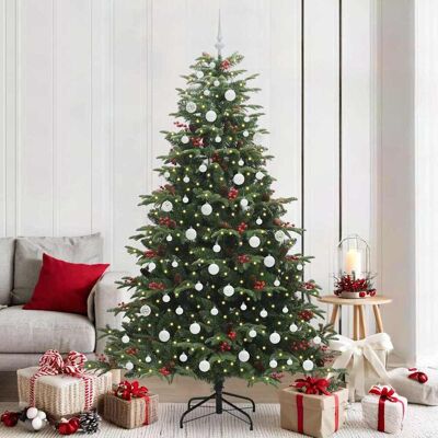 vidaXL Künstlicher Weihnachtsbaum mit 300 LEDs mit Ständer Grün 210 cm - Grün vidaXL Künstlicher Weihnachtsbaum mit 300 LEDs mit Ständer Grün 210 cm - Grün