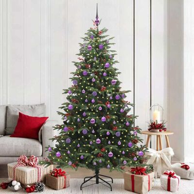 vidaXL Künstlicher Weihnachtsbaum mit 300 LEDs Grün 210 cm - Grün vidaXL Künstlicher Weihnachtsbaum mit 300 LEDs Grün 210 cm - Grün