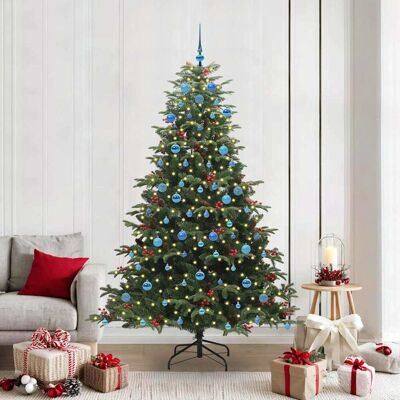 vidaXL Künstlicher Weihnachtsbaum mit 300 LEDs mit Ständer Grün 210 cm - Grün vidaXL Künstlicher Weihnachtsbaum mit 300 LEDs mit Ständer Grün 210 cm - Grün