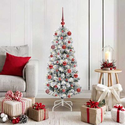 vidaXL Künstlicher klappbarer Weihnachtsbaum Grün und Weiß 120 cm - Grün vidaXL Künstlicher klappbarer Weihnachtsbaum Grün und Weiß 120 cm - Grün