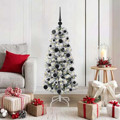 vidaXL Künstlicher klappbarer Weihnachtsbaum Grün und Weiß 120 cm - Grün vidaXL Künstlicher klappbarer Weihnachtsbaum Grün und Weiß 120 cm - Grün
