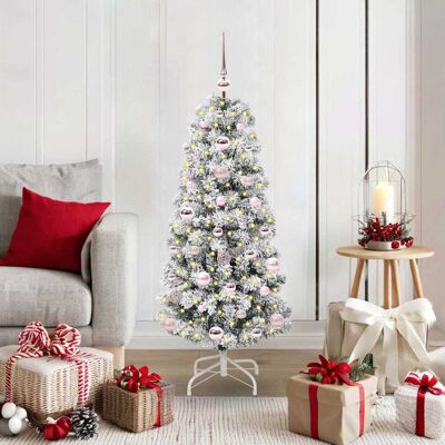 vidaXL Künstlicher klappbarer Weihnachtsbaum Grün und Weiß 120 cm - Grün vidaXL Künstlicher klappbarer Weihnachtsbaum Grün und Weiß 120 cm - Grün