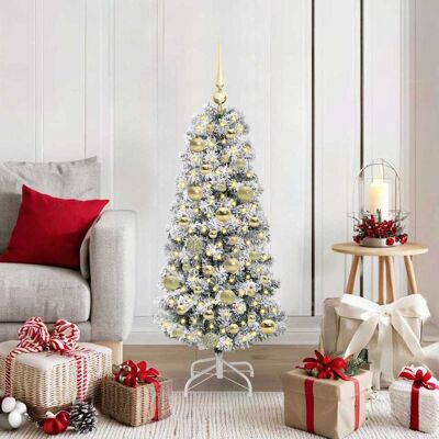 vidaXL Künstlicher klappbarer Weihnachtsbaum Grün und Weiß 120 cm - Grün vidaXL Künstlicher klappbarer Weihnachtsbaum Grün und Weiß 120 cm - Grün