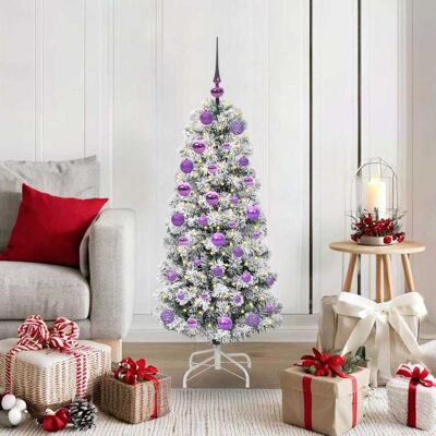 vidaXL Künstlicher klappbarer Weihnachtsbaum Grün und Weiß 120 cm - Grün vidaXL Künstlicher klappbarer Weihnachtsbaum Grün und Weiß 120 cm - Grün