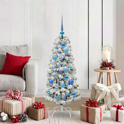 vidaXL Künstlicher klappbarer Weihnachtsbaum Grün und Weiß 120 cm - Grün vidaXL Künstlicher klappbarer Weihnachtsbaum Grün und Weiß 120 cm - Grün