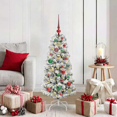 vidaXL Künstlicher klappbarer Weihnachtsbaum Grün und Weiß 120 cm - Grün vidaXL Künstlicher klappbarer Weihnachtsbaum Grün und Weiß 120 cm - Grün
