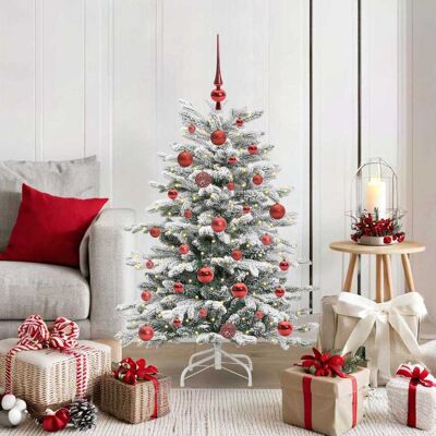 vidaXL Künstlicher klappbarer Weihnachtsbaum Weiß 120 cm PE und PVC - Weiß vidaXL Künstlicher klappbarer Weihnachtsbaum Weiß 120 cm PE und PVC - Weiß