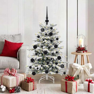 vidaXL Künstlicher klappbarer Weihnachtsbaum Weiß 120 cm PE und PVC - Weiß vidaXL Künstlicher klappbarer Weihnachtsbaum Weiß 120 cm PE und PVC - Weiß