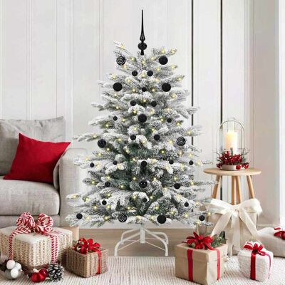 vidaXL Künstlicher klappbarer Weihnachtsbaum Weiß 150 cm PE und PVC - Weiß vidaXL Künstlicher klappbarer Weihnachtsbaum Weiß 150 cm PE und PVC - Weiß