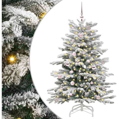 vidaXL Künstlicher klappbarer Weihnachtsbaum Weiß 150 cm PE und PVC - Weiß vidaXL Künstlicher klappbarer Weihnachtsbaum Weiß 150 cm PE und PVC - Weiß
