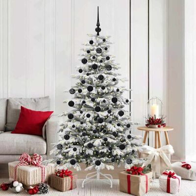 vidaXL Künstlicher klappbarer Weihnachtsbaum Weiß 180 cm PE und PVC - Weiß vidaXL Künstlicher klappbarer Weihnachtsbaum Weiß 180 cm PE und PVC - Weiß