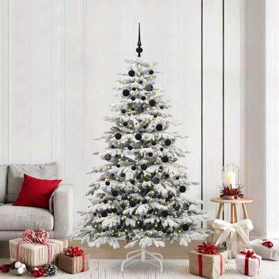 vidaXL Künstlicher klappbarer Weihnachtsbaum Weiß 210 cm PE und PVC - Weiß vidaXL Künstlicher klappbarer Weihnachtsbaum Weiß 210 cm PE und PVC - Weiß