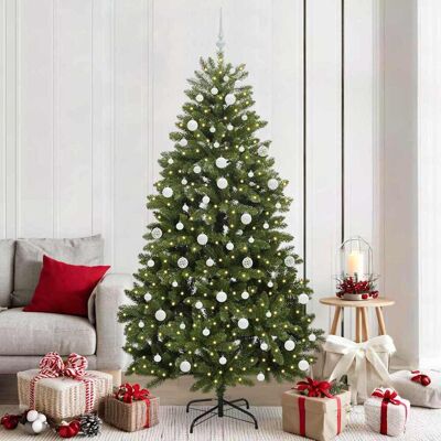vidaXL Künstlicher Weihnachtsbaum Grün 210 cm PVC und Metall - Grün vidaXL Künstlicher Weihnachtsbaum Grün 210 cm PVC und Metall - Grün