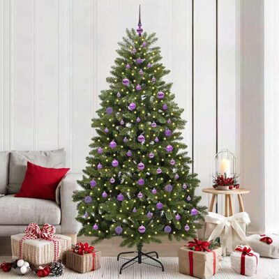 vidaXL Künstlicher Weihnachtsbaum Grün 210 cm PVC und Metall - Grün vidaXL Künstlicher Weihnachtsbaum Grün 210 cm PVC und Metall - Grün