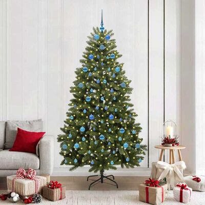 vidaXL Künstlicher Weihnachtsbaum Grün 210 cm PVC und Metall - Grün vidaXL Künstlicher Weihnachtsbaum Grün 210 cm PVC und Metall - Grün