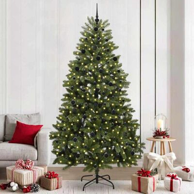 vidaXL Künstlicher Weihnachtsbaum Grün 240 cm PVC und Metall - Grün vidaXL Künstlicher Weihnachtsbaum Grün 240 cm PVC und Metall - Grün