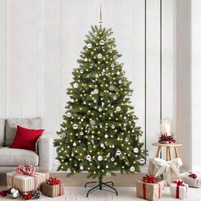 vidaXL Künstlicher Weihnachtsbaum Grün 240 cm PVC und Metall - Grün vidaXL Künstlicher Weihnachtsbaum Grün 240 cm PVC und Metall - Grün