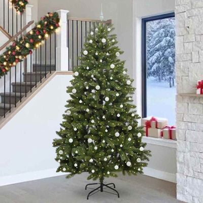 vidaXL Künstlicher Weihnachtsbaum Grün 270 cm PVC und Metall - Grün vidaXL Künstlicher Weihnachtsbaum Grün 270 cm PVC und Metall - Grün