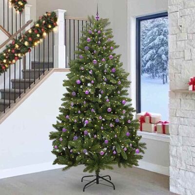 vidaXL Künstlicher Weihnachtsbaum Grün 270 cm PVC und Metall - Grün vidaXL Künstlicher Weihnachtsbaum Grün 270 cm PVC und Metall - Grün