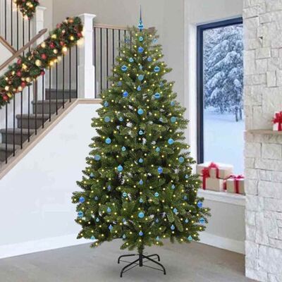 vidaXL Künstlicher Weihnachtsbaum Grün 270 cm PVC und Metall - Grün vidaXL Künstlicher Weihnachtsbaum Grün 270 cm PVC und Metall - Grün