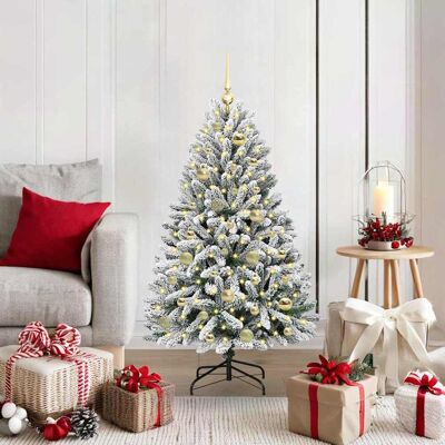 vidaXL Künstlicher Weihnachtsbaum Grün und Weiß 120 cm PVC und Metall - Grün vidaXL Künstlicher Weihnachtsbaum Grün und Weiß 120 cm PVC und Metall - Grün