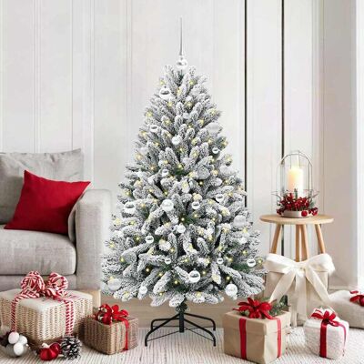 vidaXL Künstlicher Weihnachtsbaum Grün und Weiß 150 cm PVC und Metall - Grün vidaXL Künstlicher Weihnachtsbaum Grün und Weiß 150 cm PVC und Metall - Grün