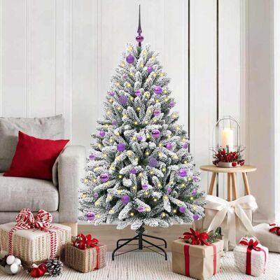 vidaXL Künstlicher Weihnachtsbaum Grün und Weiß 150 cm PVC und Metall - Grün vidaXL Künstlicher Weihnachtsbaum Grün und Weiß 150 cm PVC und Metall - Grün