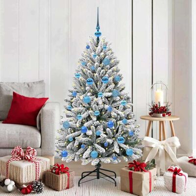 vidaXL Künstlicher Weihnachtsbaum Grün und Weiß 150 cm PVC und Metall - Grün vidaXL Künstlicher Weihnachtsbaum Grün und Weiß 150 cm PVC und Metall - Grün